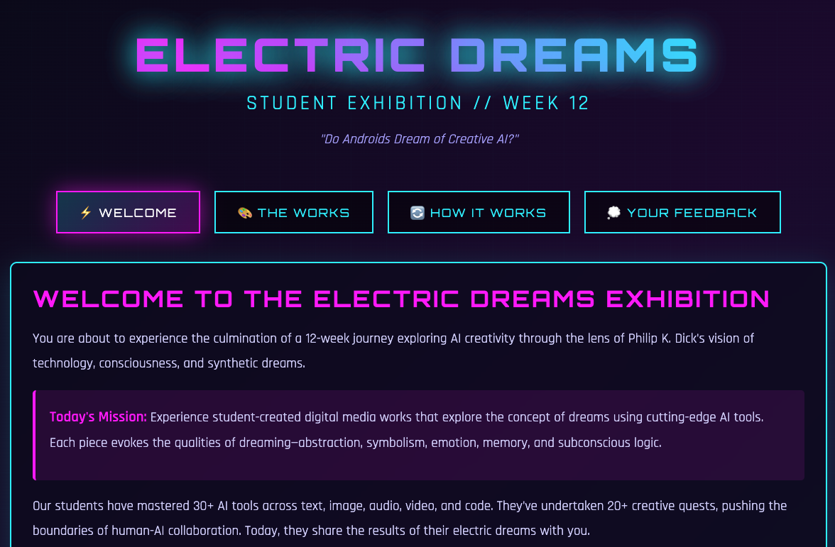 Exhibition guide artifact