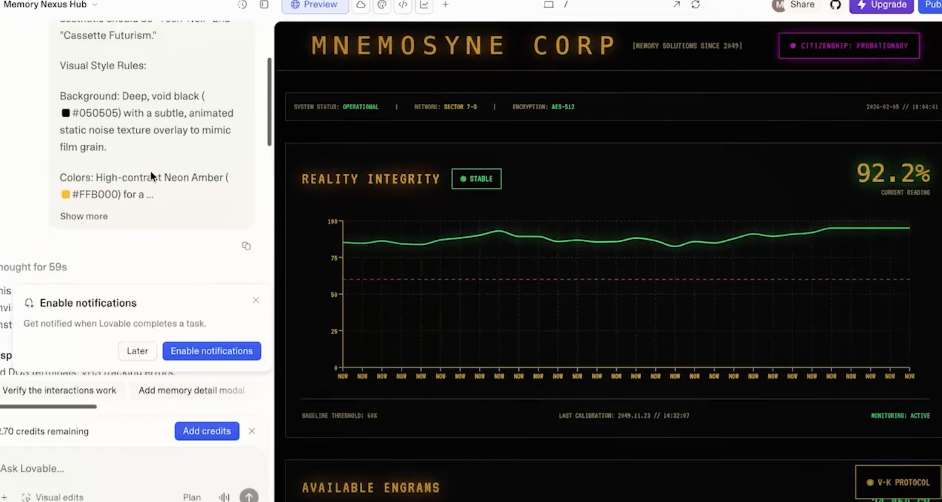 Vibe-coded interactive demo embedded in the lecture